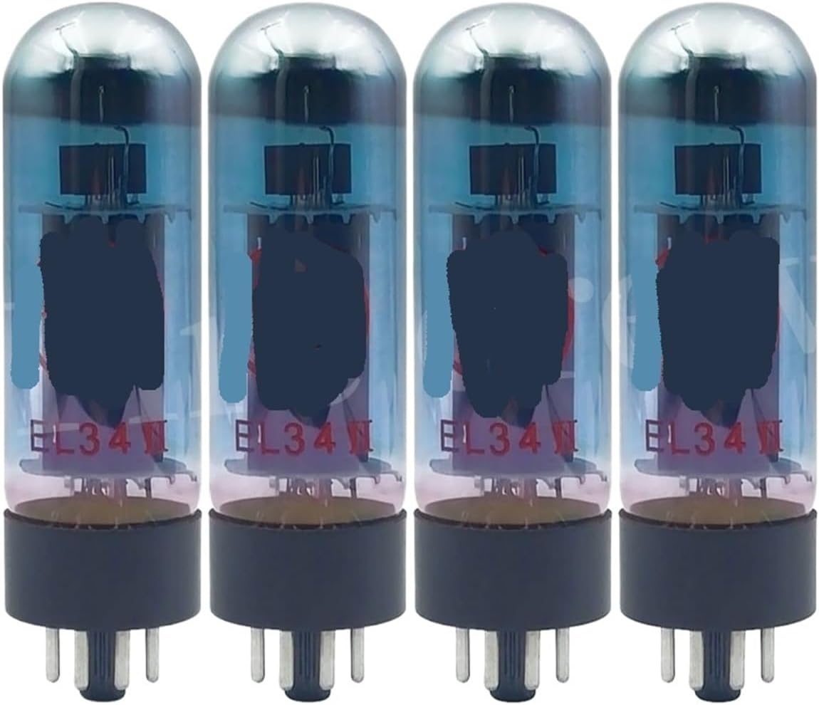 EL34 Blue EL34II Tube Upgrade EL34 EL34C 6CA7 5881 6P3P 6L6 HiFi Audio Tube Amplifier Matching(4pcs Matched Quad)