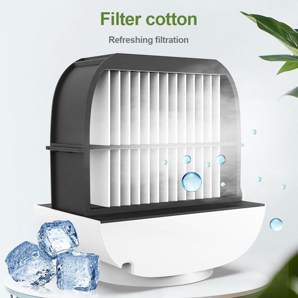 Oribreeze Air Conditioning,Mini Portable Rechargeable Desktop Air Cooler with 3 Wind Speed,Multifunctional Low Noise Air Conditioner for Office,Bedroom,Shcool /1667