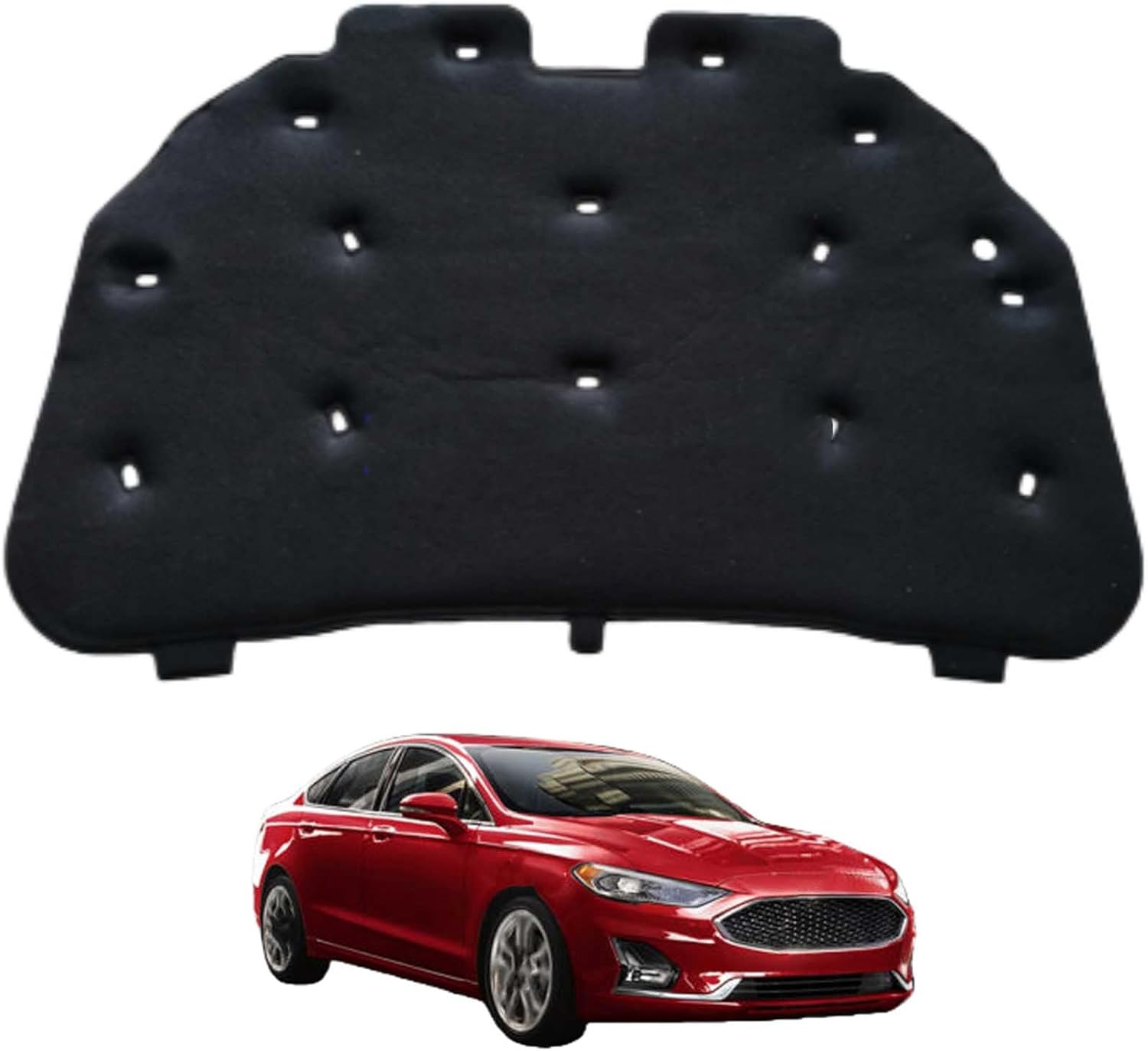 Car Front Hood Engine Sound Pad for Ford Fusion II 2012-2020, Heat Insulation Cotton Mat Cover Soundproof Car Accessories