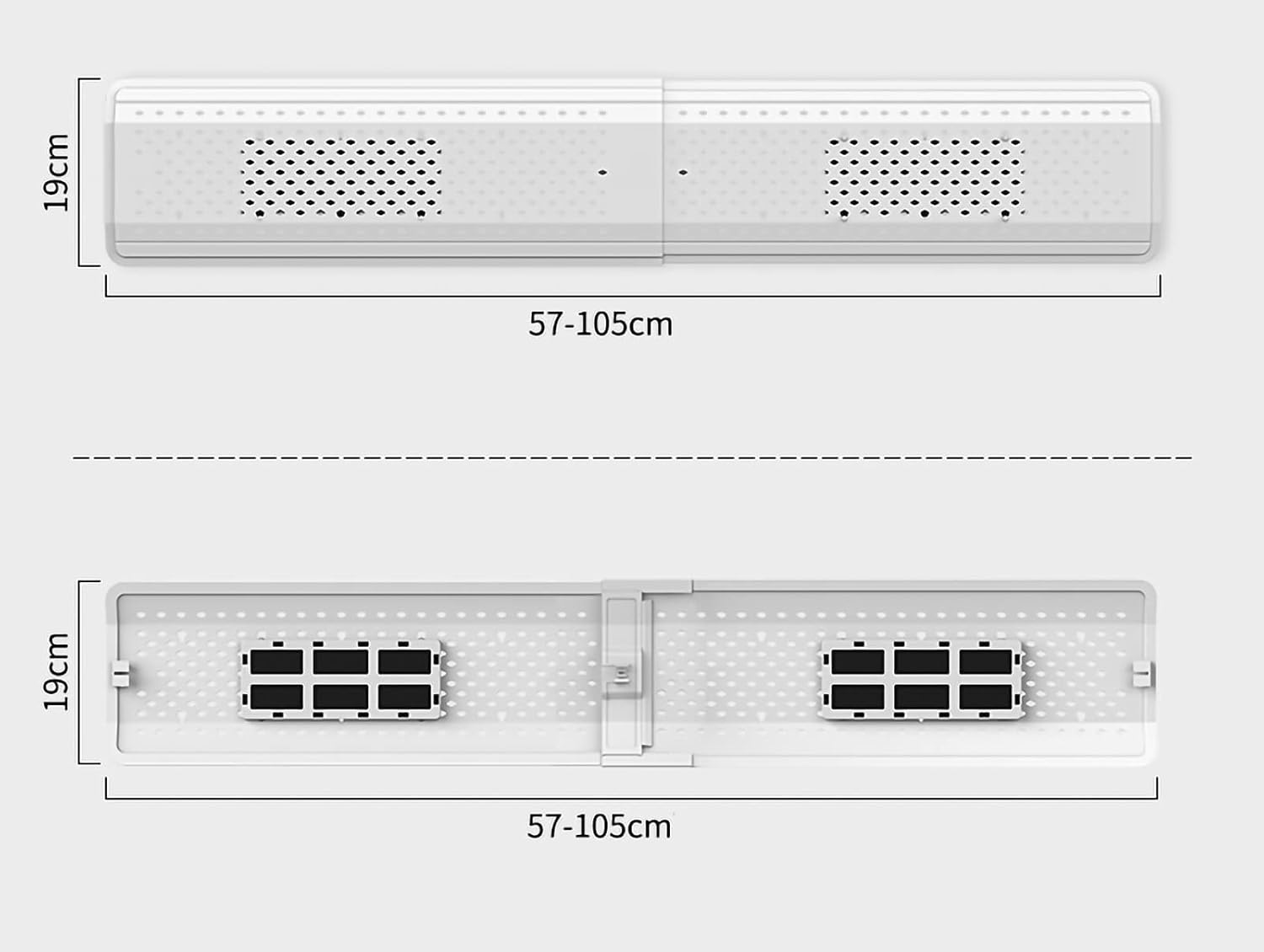 Air conditioning deflector Wall-mounted Universal Air Conditioner Wind Direction Deflector, Air Conditioner Air Outlet Windproof Device, Windproof and Direct Blowing Windshield