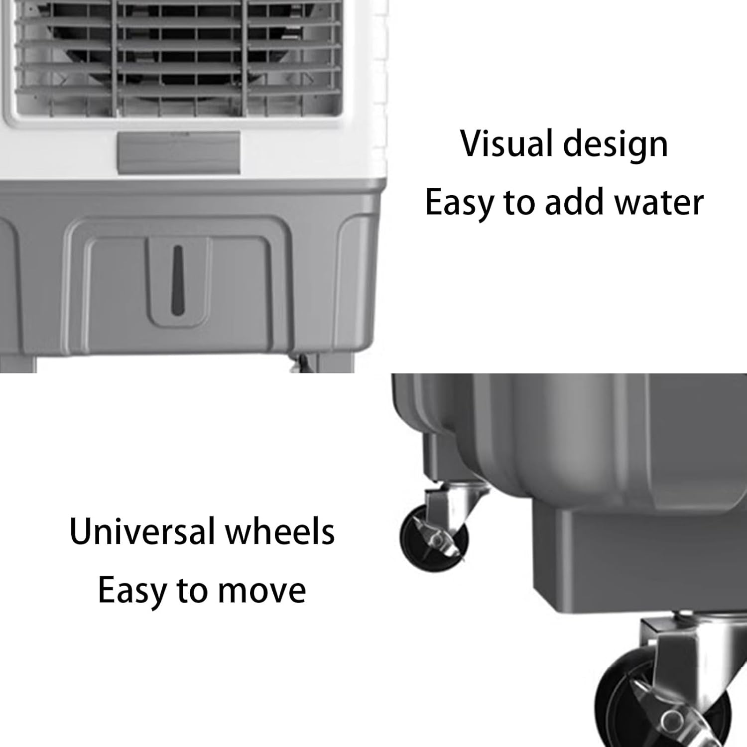3-in-1 Swamp Cooler, Evaporative Air Conditioner with Water Tank, Ice Packs, 7.5H Timer, Portable Air Cooler for Room Office
