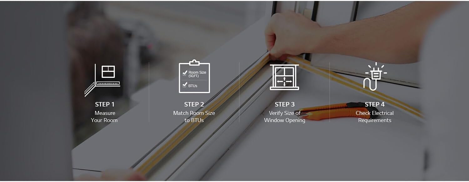 LG 11,800 BTU Through the Wall Air Conditioner, 115V, Cools up to 530 Sq. Ft. for Bedroom, Living Room, Apartment, with Remote, 3 Cool & Fan Speeds, Universal design fits most sleeves, White