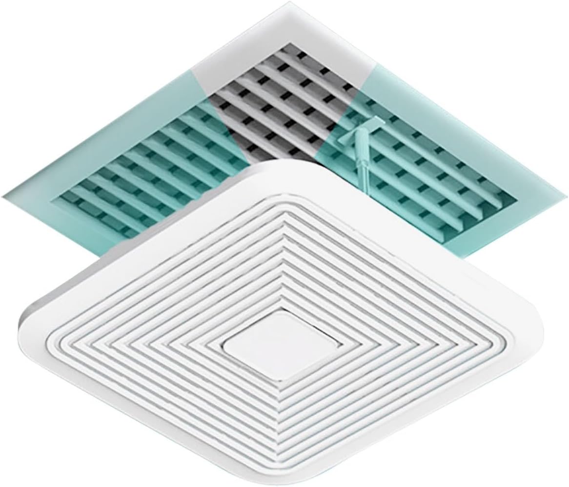 Dual-Layer Ceiling Vent Deflector, Breathable Design, Air Conditioner Deflectors, AC Wind Deflector for Office and Home Use