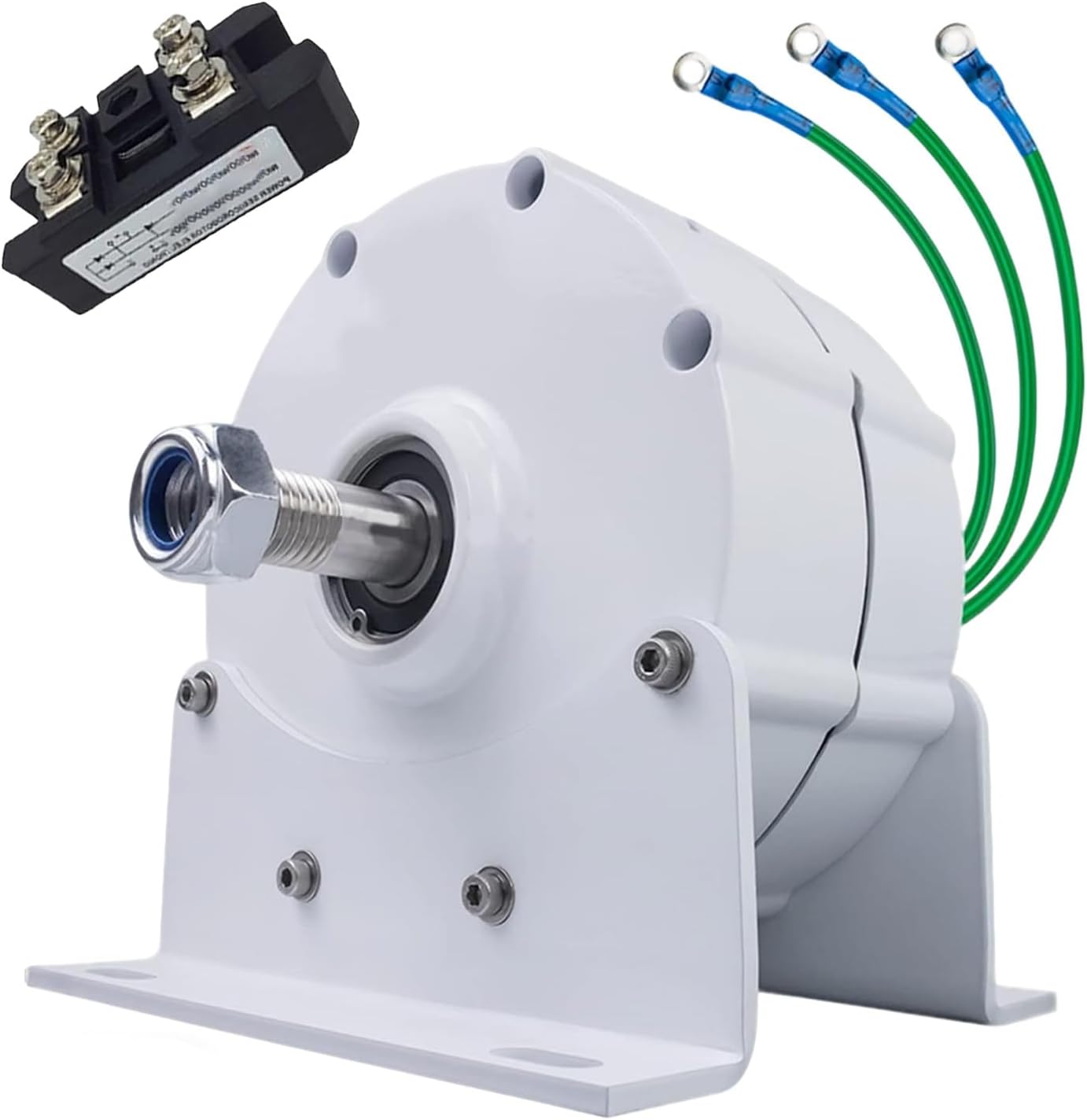 Permanent Magnet Generator, 600w Three Phase Electric AC Alternator for Vertical or Horizontal Wind Turbine Wind Generato with Rectifier 48V