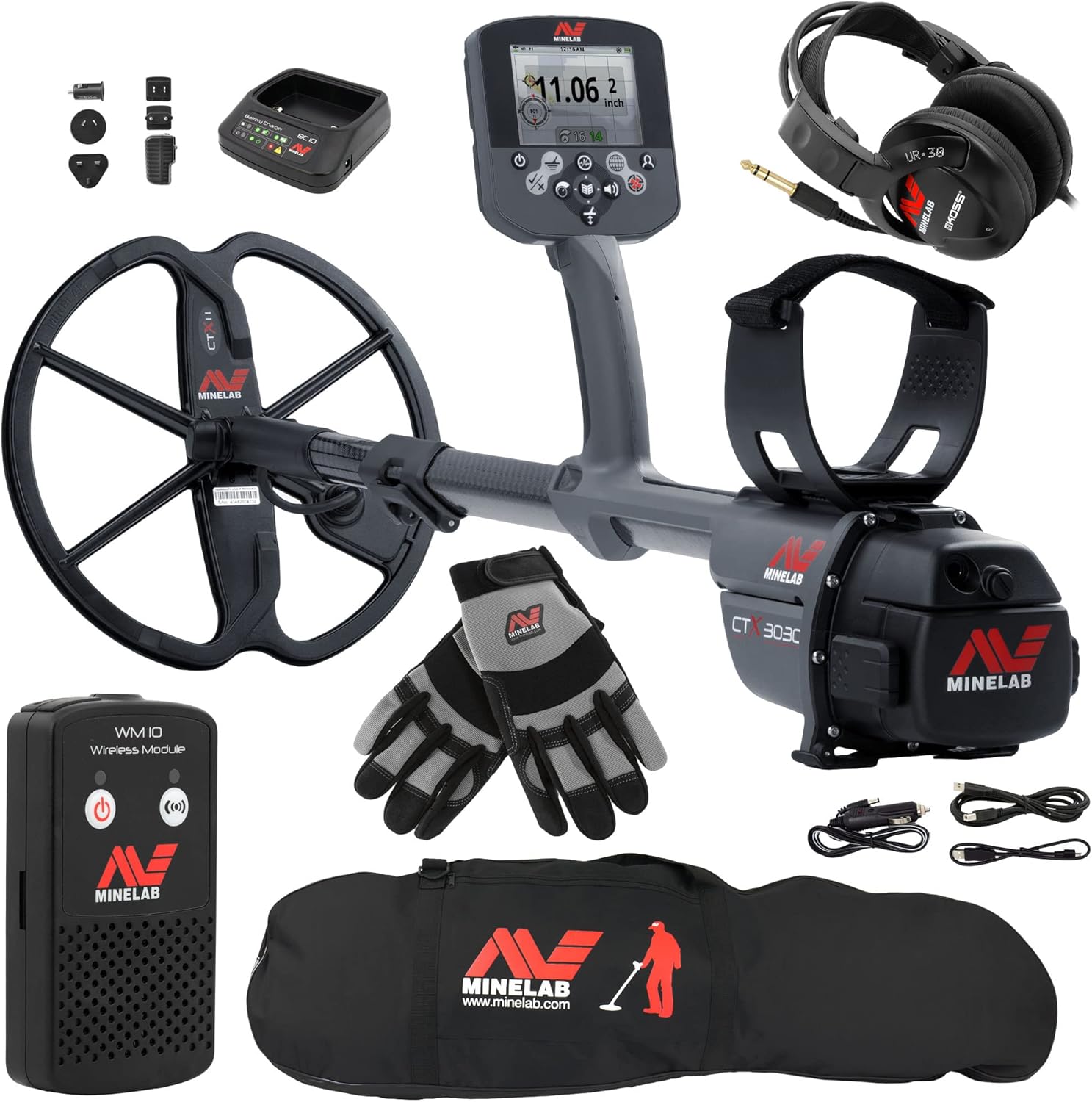 Minelab CTX 3030 Metal Detector with Carrybag and Gloves