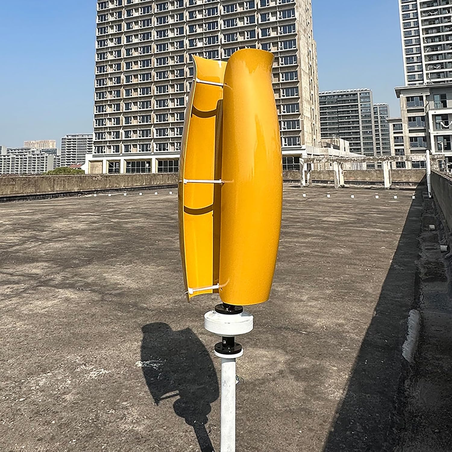 3000W Wind Power Turbine Generator Kit with MPPT Controller 12V / 24V / 48V Vertical Wind Maglev Generator, 1.2m/s Low Starting Wind Speed for Marine Highway Home Charging,Yellow,3000W24V