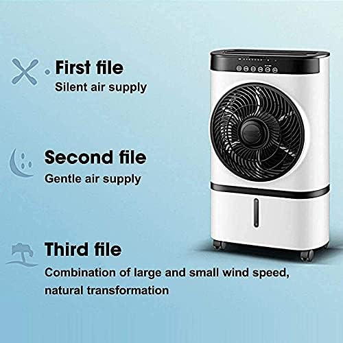 Air Cooler for Home Office Evaporative Coolers Portable Air Conditioner 7L Water Tank Mute Air Humidifier Cooler Timer Remote Control Mobile Air Conditioner Cooling Fan