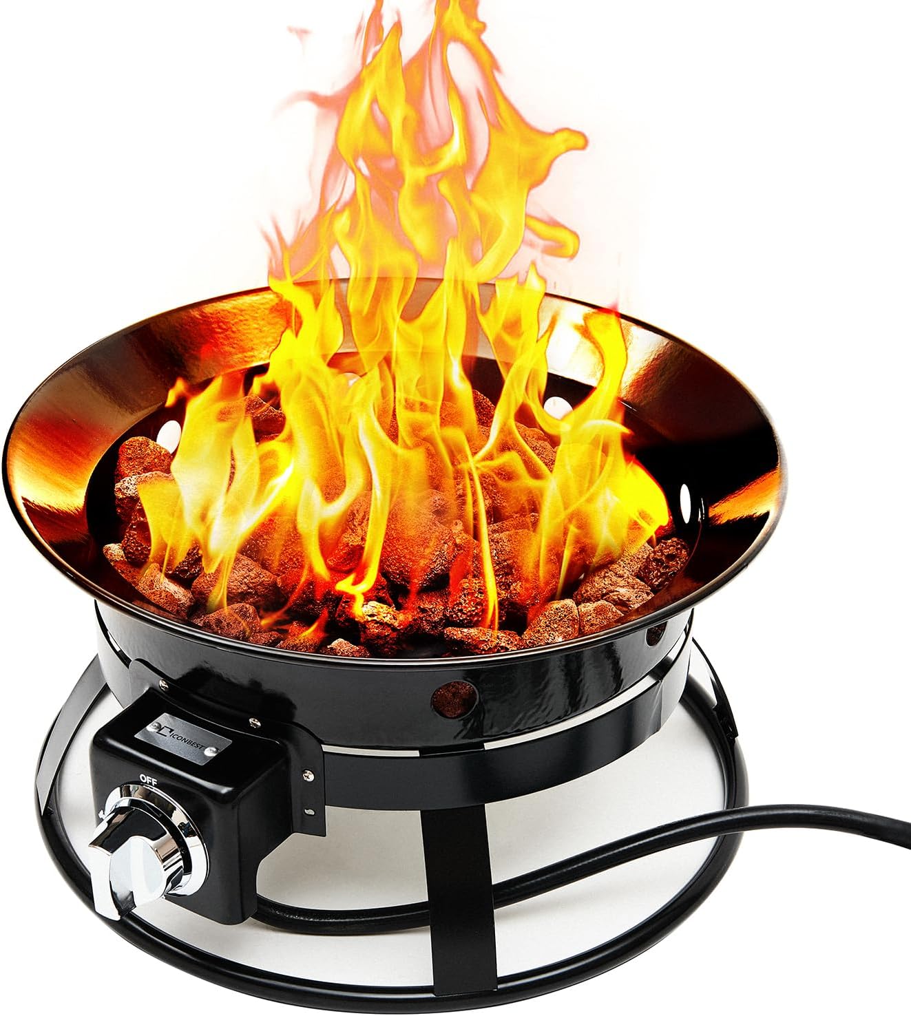 Outdoor Living Firebowl - Smokeless Portable Propane Fire Pit, 19-inch Diameter and 52,000 Btu (19 inch)