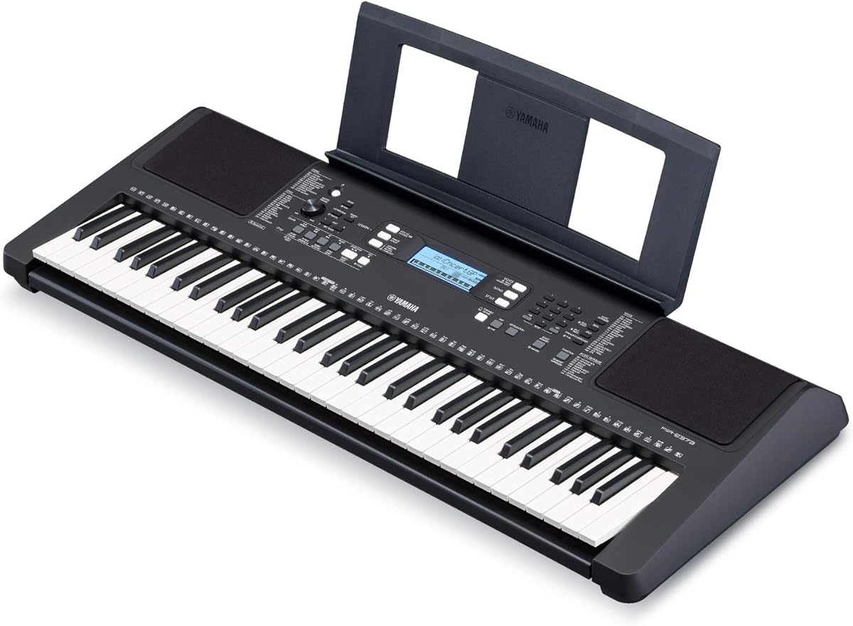 Yamaha PSRE373 61-Key Touch Sensitive Portable Keyboard (Power Adapter Sold Separately)