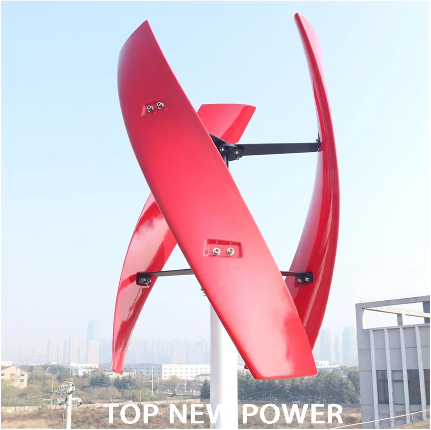 Wind Turbine Generator, Home Farm Garden 5KW Vertical Windmill 5000W 12V 24V 48V Free Wind Energy Turbine Electric Generator Low Wind Speed Starting Wind Turbines,Generator Motor(Green-Acc,48V)