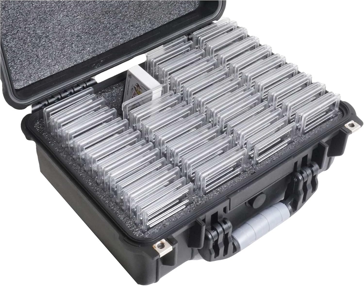 Case Club 72-132 Graded Card Slab Carrying Case- Fits PSA/BGS/FGS/ & More Graded Slabs - Sports/Trading Collector Box fits Pokemon/MTG/Baseball- Travel Holder for Slabs/Sleeves/Loose Cards