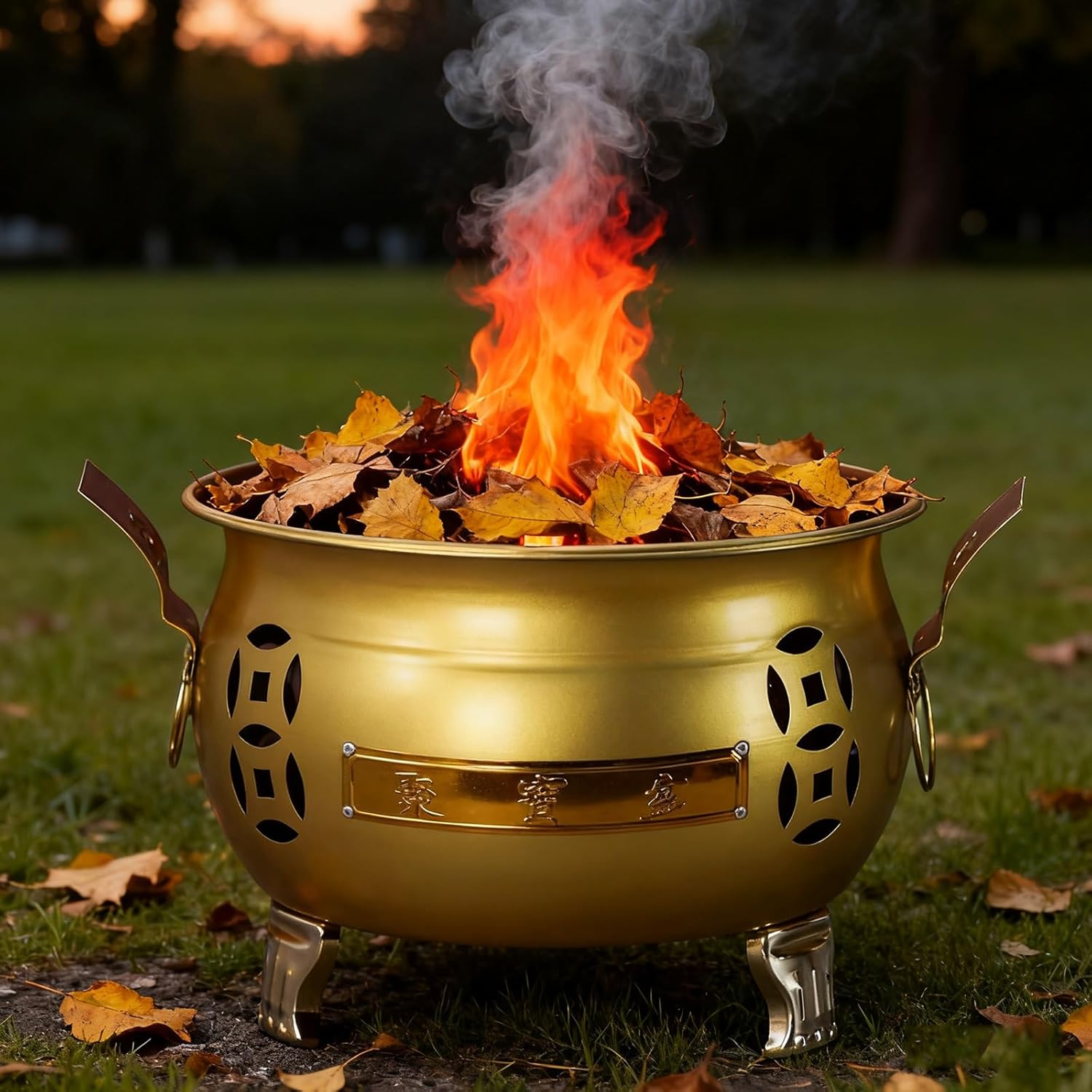 Metal Incinerator, Burn Barrels for Outside for Burning Trash, Fire Barrel, Outdoor Fire Pit for Paper Leaf Trash