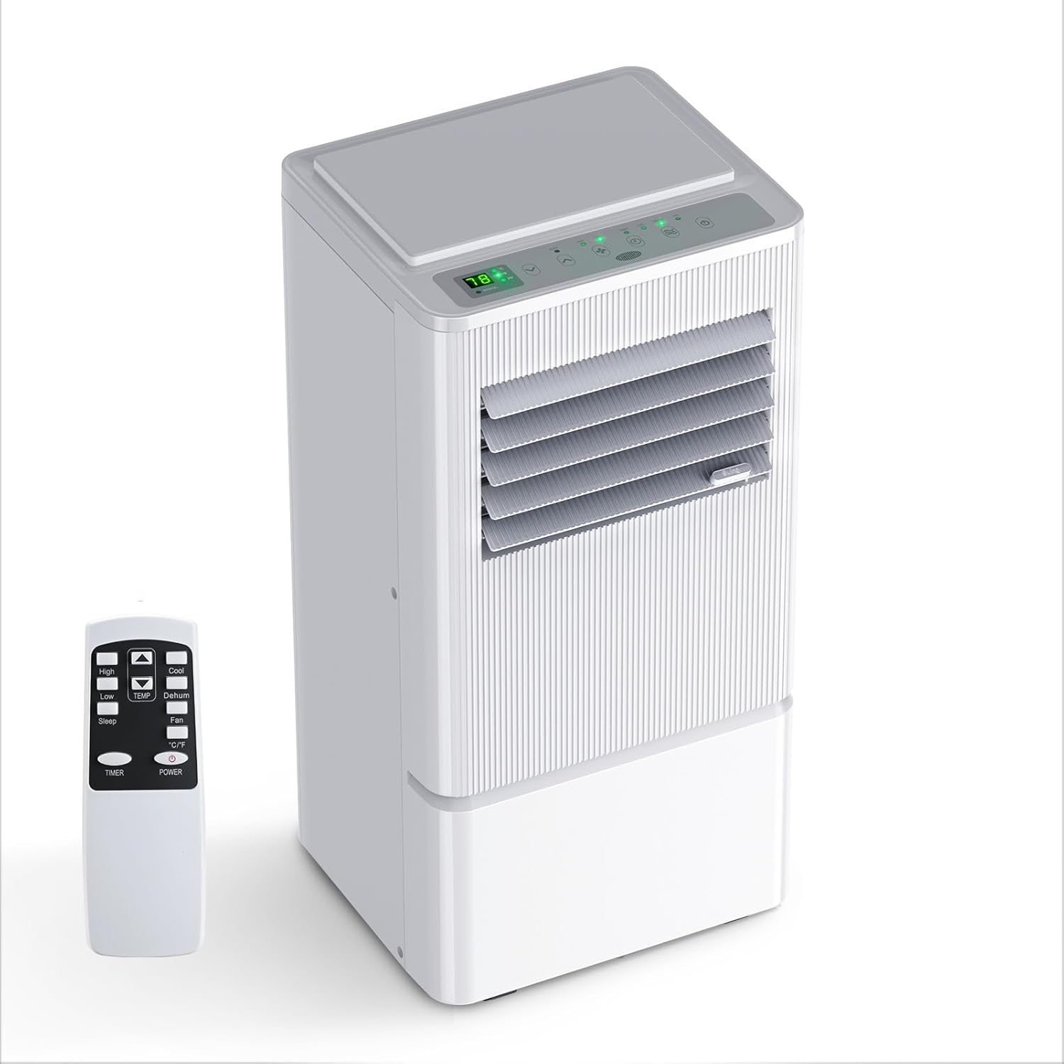 Air Choice Portable Air Conditioners, 3-in-1 10000 BTU Air Conditioner Portable for Rooms Up to 450 Sq. Ft, Remote, 24H Timer, Dehumidifier, Fan, Full Installation Kit, AC Unit for Bedroom Office