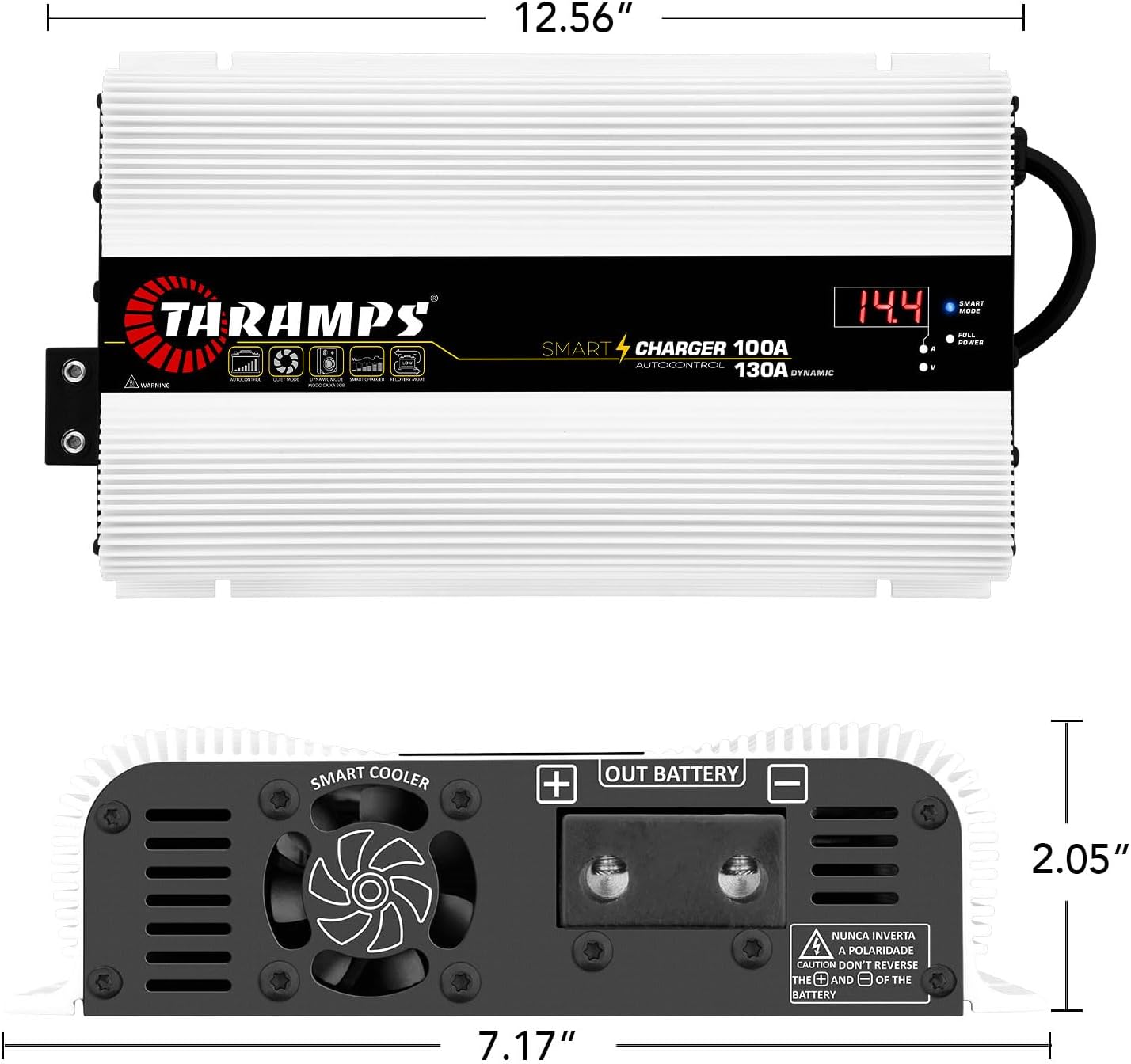 Taramps Smart Charger 100/130A battery charger 130A dynamic mode car audio system power supply 1850 watts max output power bivolt automatic 127/220VAC