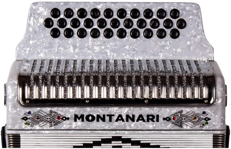 Montanari 3112 G Acordeon FA Blanco Accordion FBE