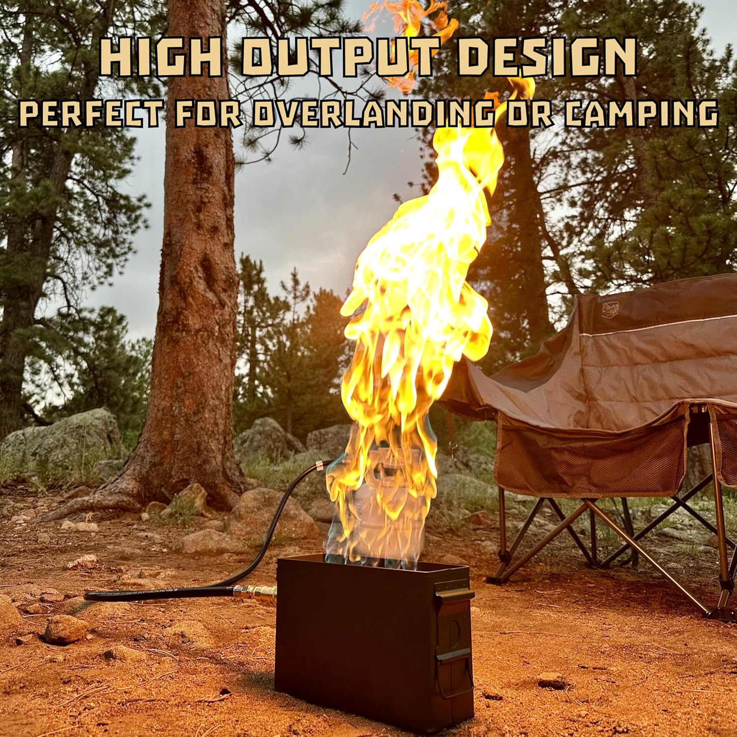 DS Customs Fire Can - Overland & Camping Portable Propane Fire Pit