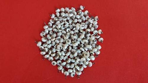 30 pcs freshwater pearl loose beads - freshwater pearl oxidized wire wrapped beads - beads measure 3-4mm