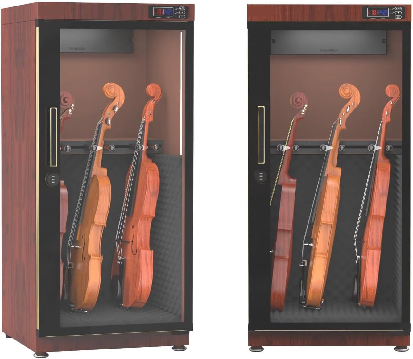 Musical Instrument Dehumidifying Dry Cabinet Electronic Storage Cabinet Dehumidifier with 35-60% RH Humidity Control, Mechanical Code Lock, Digital Control for Guitars, Bass, Violin, Erhu