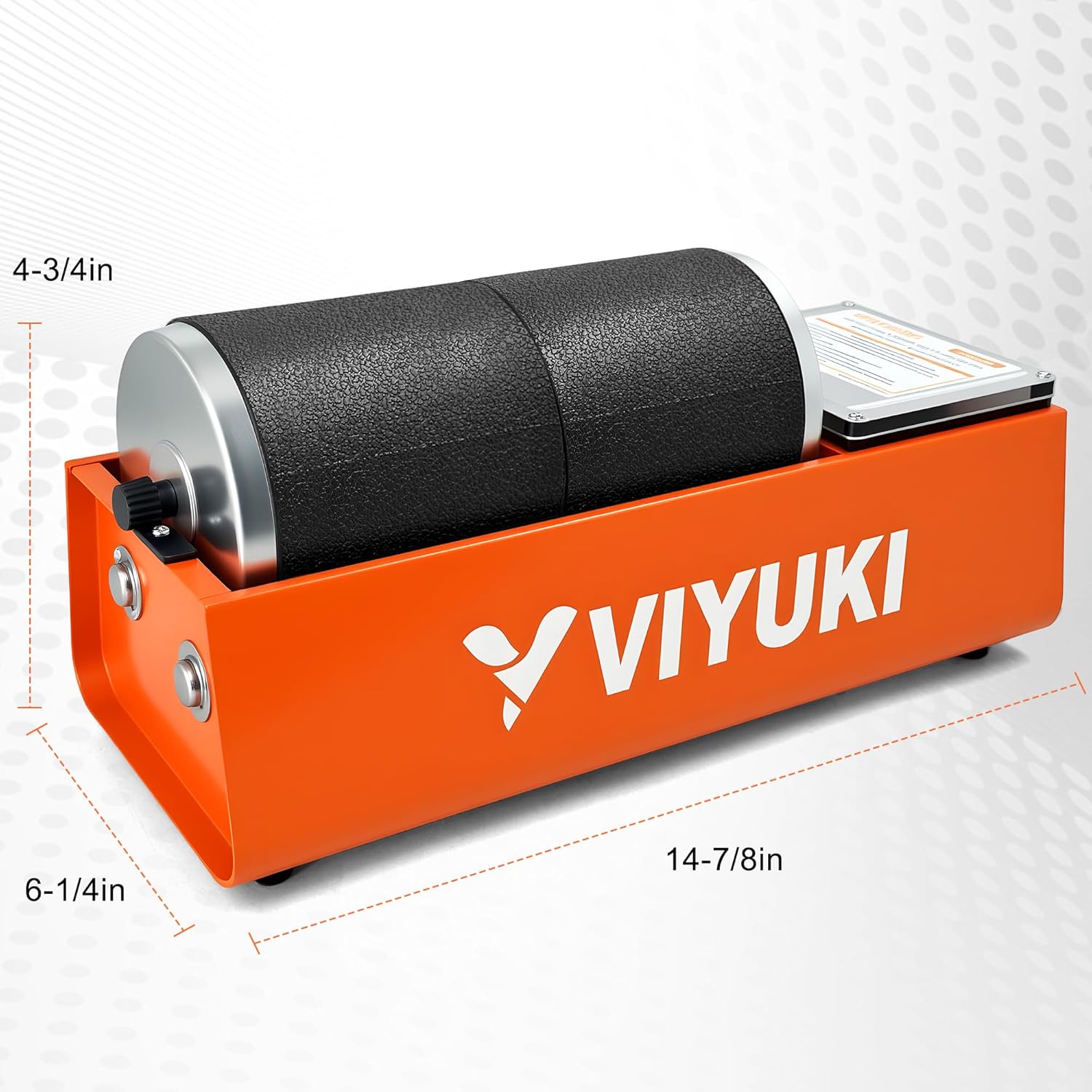 Professional Rock Tumbler Kit - Double Drum 6LB Lapidary Polisher for Adults (Double Barrel), Includes Rough Gemstones, 8 Polishing Grits, Jewelry, Learning Guide, Great Stem Science Kit