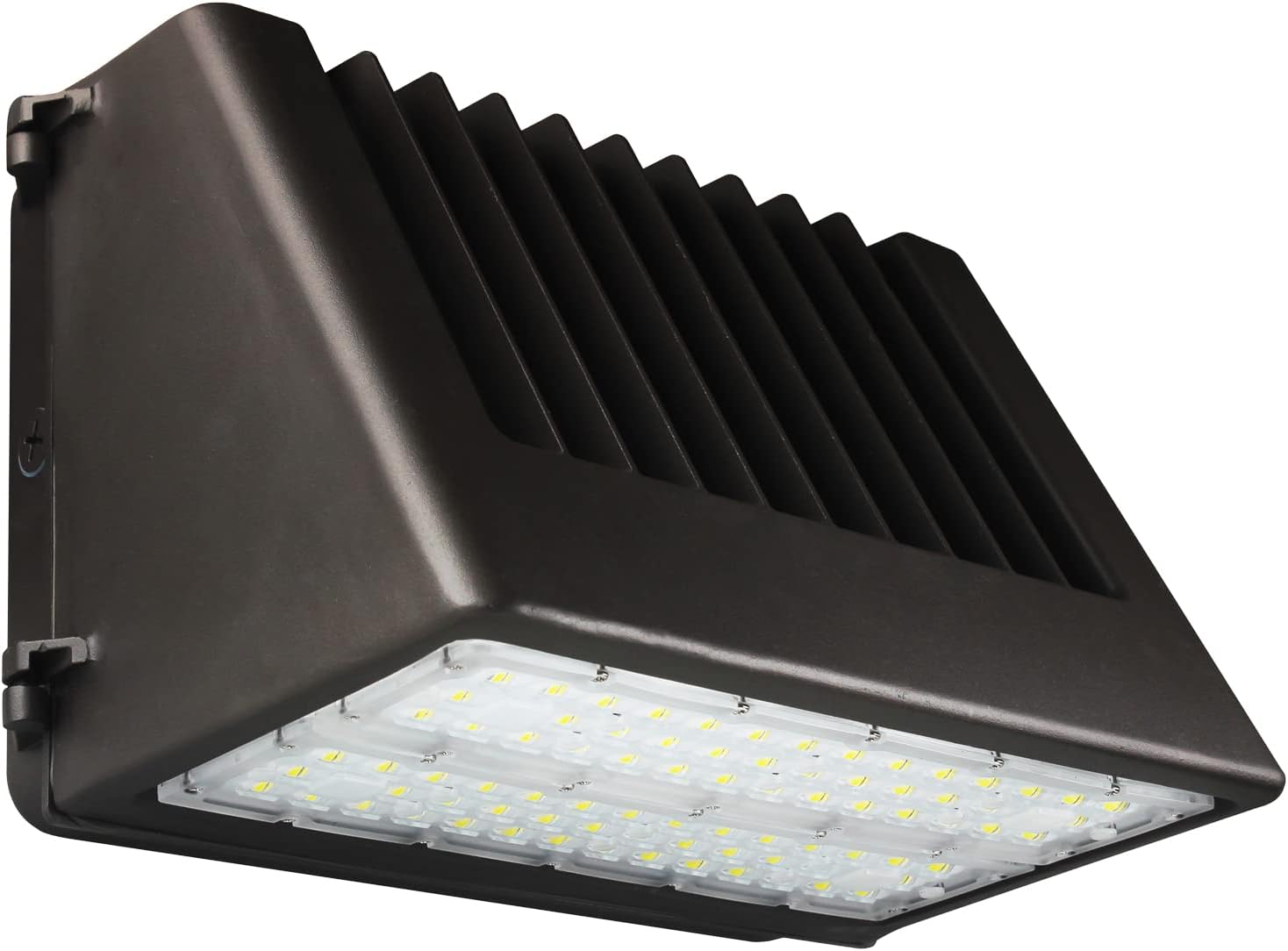 80W LED Full Cut Off Wall Pack Light, 11200LM Outdoor Security Light, Commercial Industrial LED Wall Light, 0-10V Dimmable with Dusk-to-Dawn Photocell, IP65 Waterproof, UL DLC Listed, 5-Year Warranty