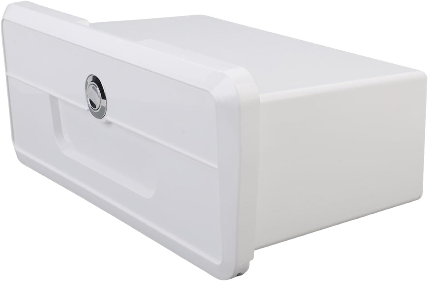 Diydeg Deck Storage Box, Marine Grade ABS Plastic Boat Pontoon Yacht Storage Compartment Built in Non Slip Cup Holders, Marine Glove Box for Tools, Documents, Electronics