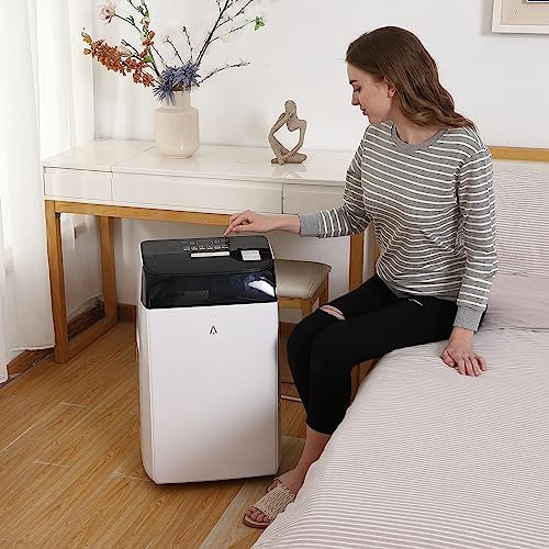 GAOMON 12,000 BTU Portable Air Conditioner, 3-in-1 Portable AC Unit, Dehumidifier & Fan with Remote Control, Air Conditioner Portable for Room up to 550 Sq.Ft, LED Display, Window Kit Included