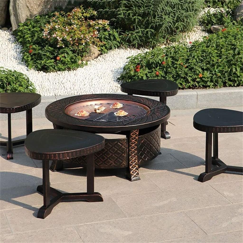 Fire Pits Outdoor Wood Burning Outdoor Fire Pits Round Fire Pit with Spark Screen