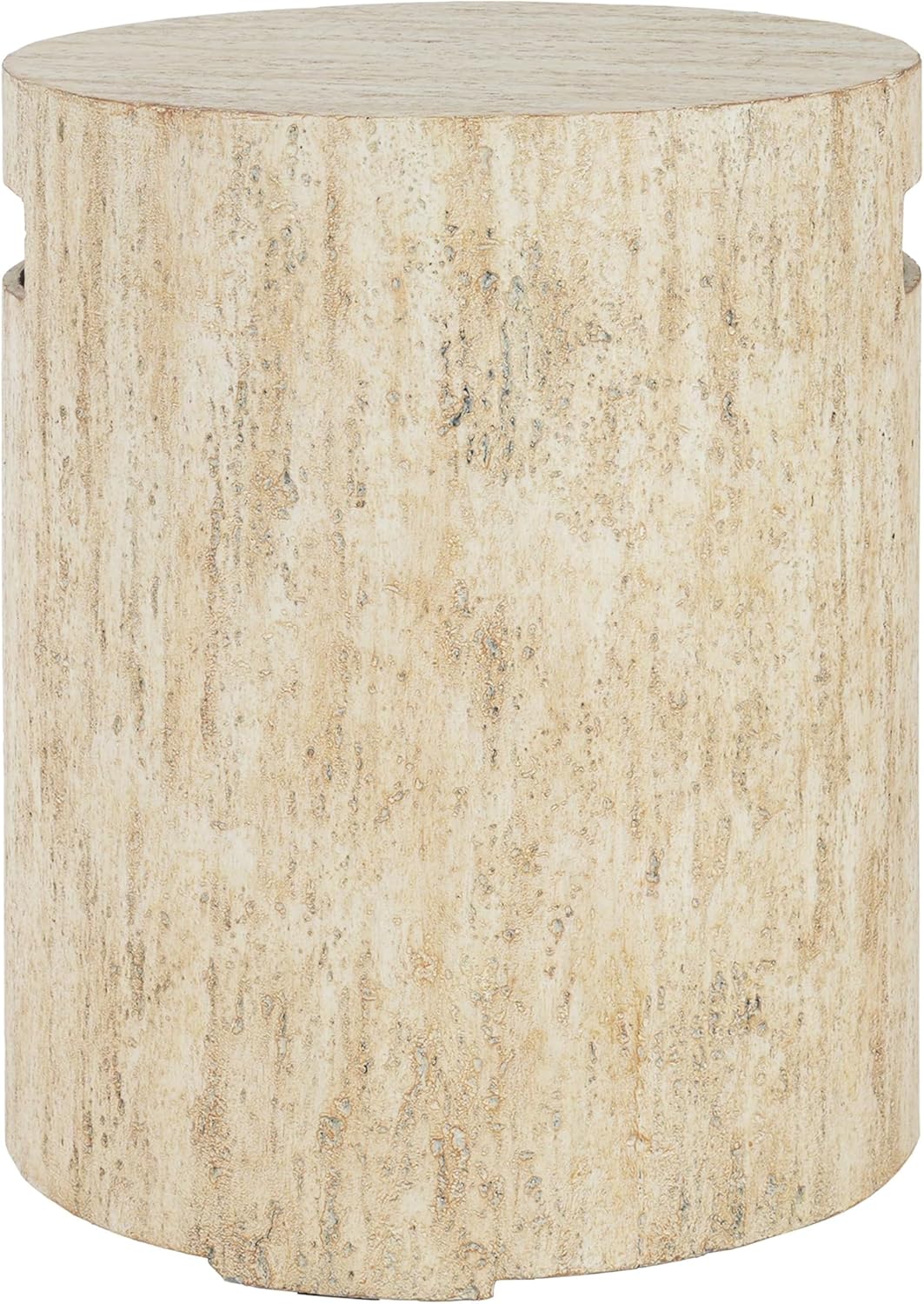 GDFStudio Propane Tank Cover Outdoor MgO Tank Holder Ribbed-Cylindrical Shape Tank Storage Side Table for Gas Fire Pits Gas Tank Holder Storage for 20 lb Propane Tanks, 16