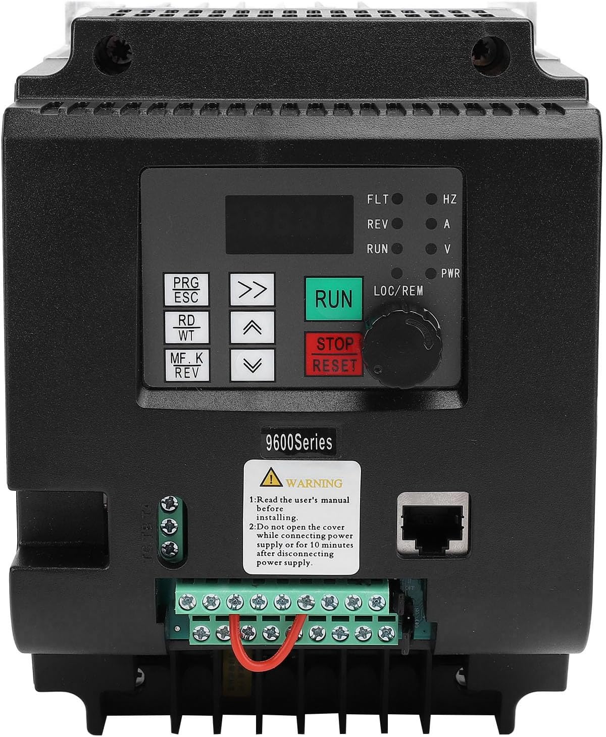 Eujgoov Solar Inverter 4KW 1PH with Variable Frequency Drive Speed Controller for Photovoltaic Pump Single Phase Cooling PC System Control, MPPT Solar Photovoltaic System