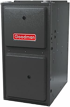Goodman 96% AFUE, 60,000 BTU/h Capacity, Upflow/Horizontal Configuration, Single-Stage Natural Gas Furnace with Nine-Speed ECM Blower Motor GM9S960603BN - Includes Thermostat