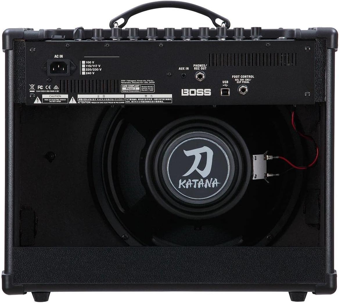 Boss KTN-50 12 Inch Katana 50W Combo Guitar Amplifier, Black