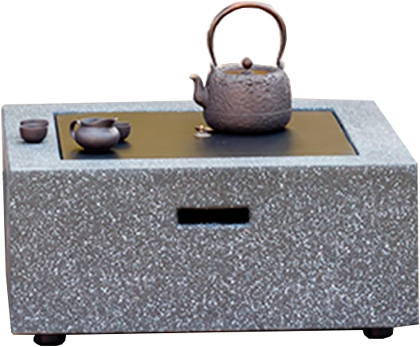 Fire Pit Outdoor fire Pit, 28-inch Square Wood-Burning fire Pit, with Spark Screen, Fireplace Poker, Barbecue Set