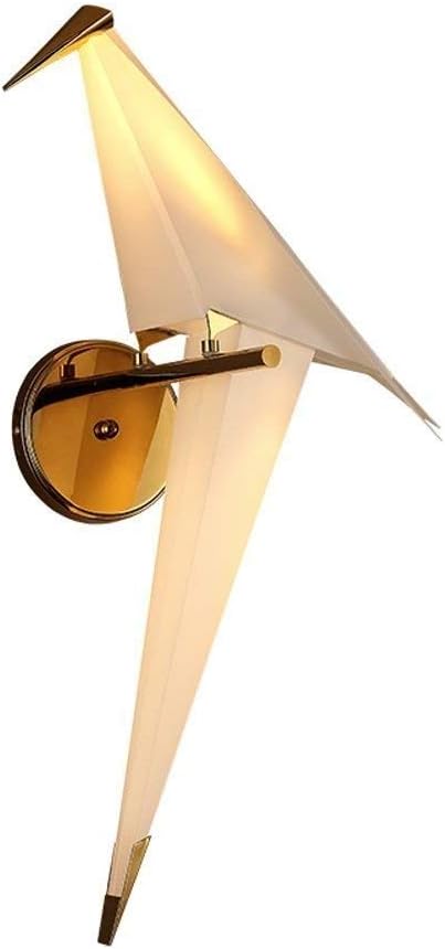 Wall Sconces , Light Iron Wall Light, Nordic Postmodern Geometric 3D Origami Bird PP Material Wall Lamp Creative Children Room Living Room Bedroom LED 28 65CM Warm Light Indoor and Outdoor Lights