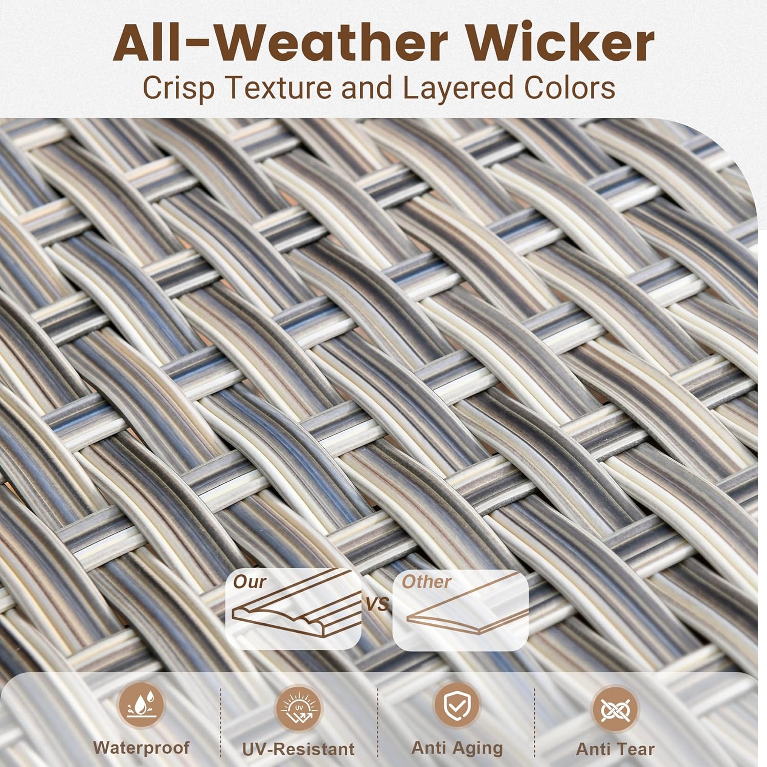 Outdoor Sectional Patio Furniture Set with Fire Pit Table,11 Pieces Rattan Wicker Conversation Sets L Shaped Couch,Out Door Furniture with Swivel Chairs Glowing Coffee Table,Black