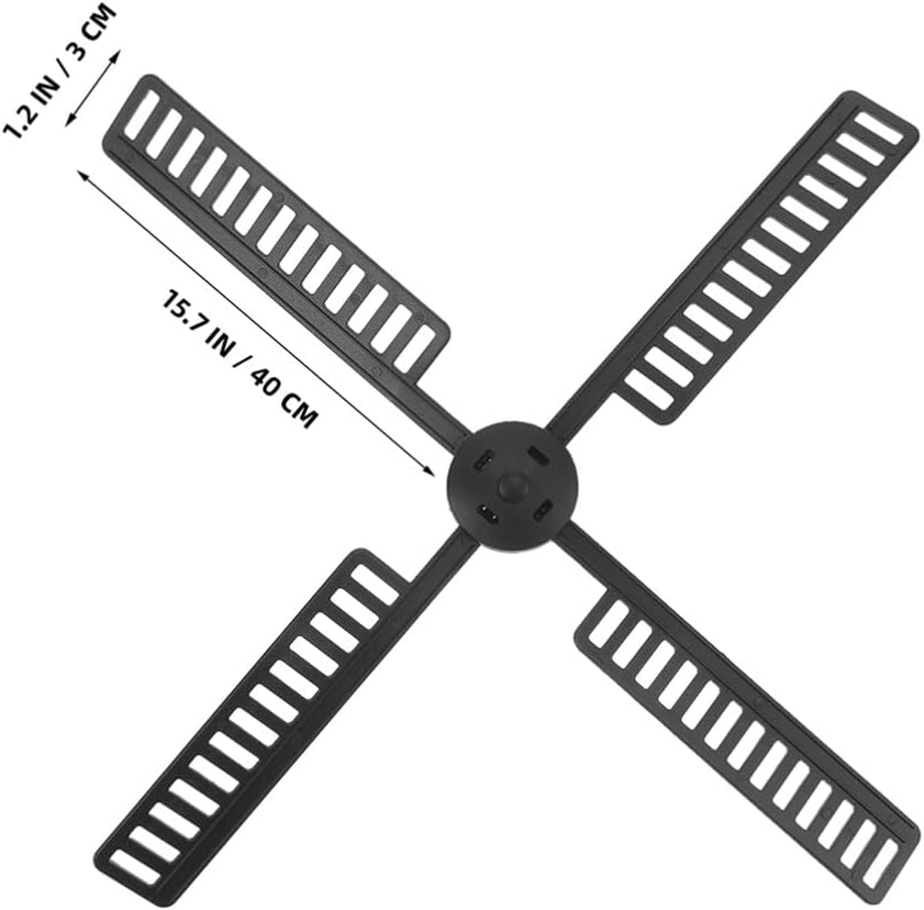 Ciieeo 20pcs Plastic Windmill Blades for Outdoor Use Garden Decoration Stable and Fading-Resistant Windmill Parts for Yards and Patios