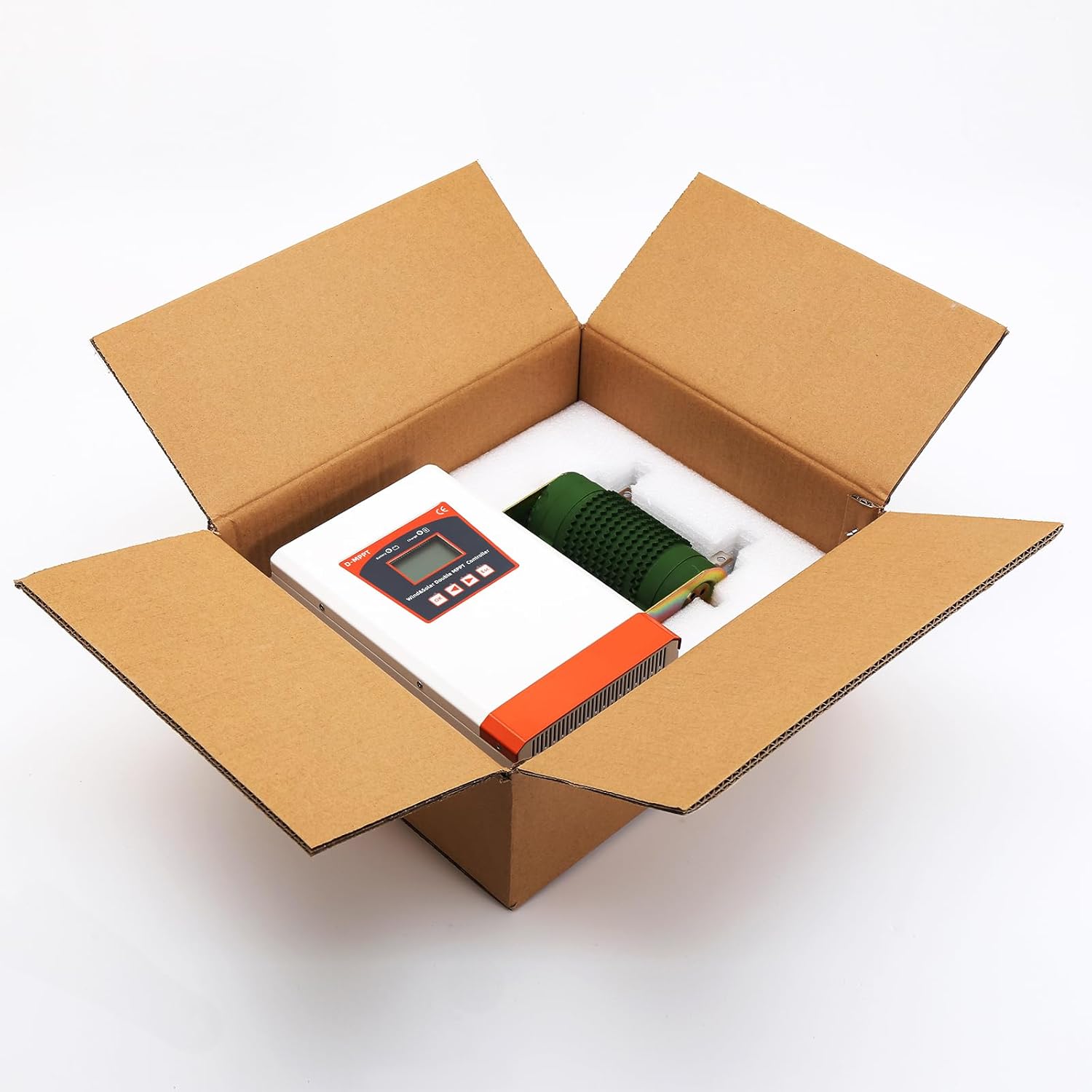 12000W MPPT Wind Solar Hybrid Controller Boost Charge,Low Start Speed 12V 24V 48V Free Dump Load Battery (Blue),48v