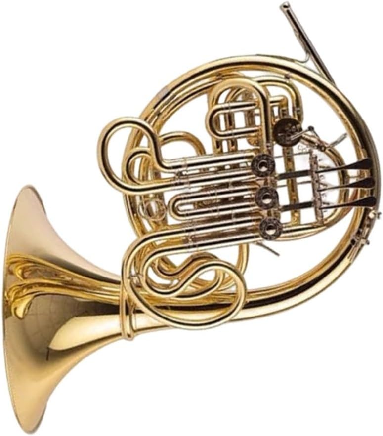 4 Key French Horn Professional Brass Horn Four Key Double Row B/F Tuning Instrument(2)