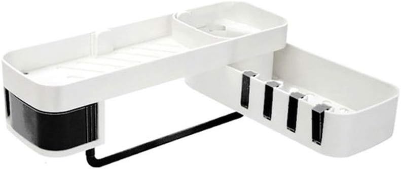 VIDI 1 Pcs Corner Shower Shelf Bathroom Shampoo Holder Kitchen Storage Rack Organizer Wall Mounted Type