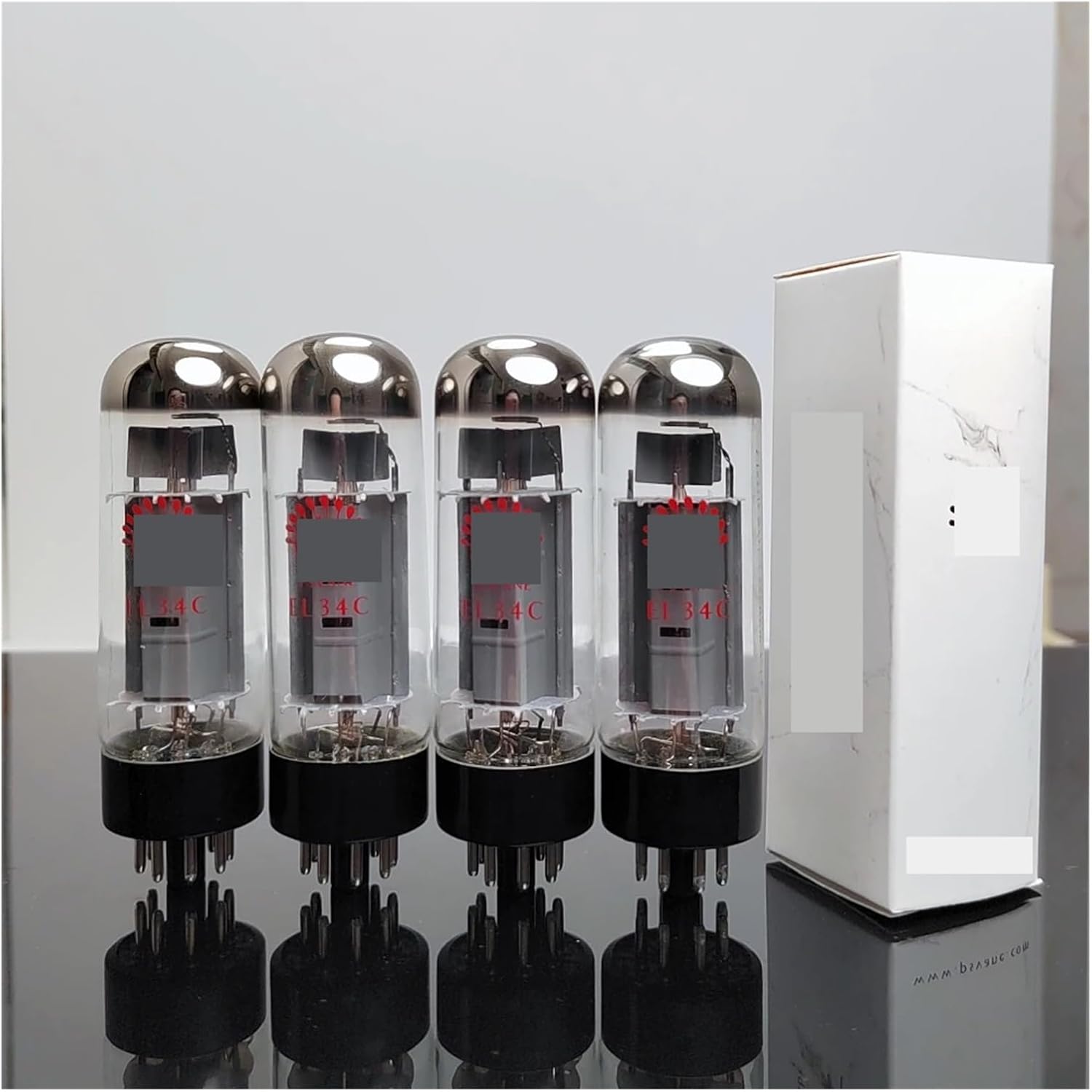 EL34C Tube Replaces EL34 EL34B 5881 6L6 6L6GC 6CA7 6P3P KT77 HiFi Audio Tube Tube Amplifier(4pcs Matched Quad)