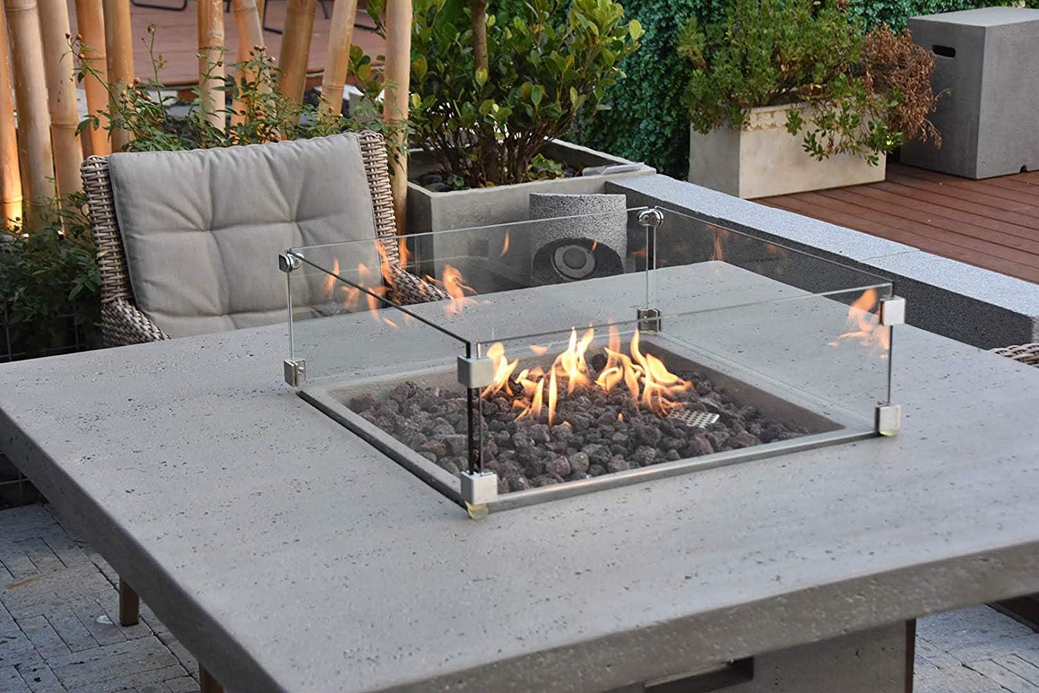 Elementi Gas FIRE Table Birmingham, 48 inch Square 32