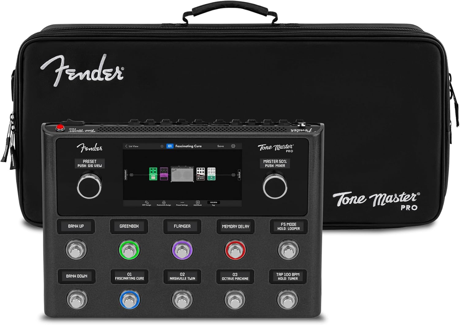 Fender Tone Master Pro Guitar Workstation with Fender Carry Bag - Built for the Stage with Extensive I/O Options and Seamless Preset Transitions