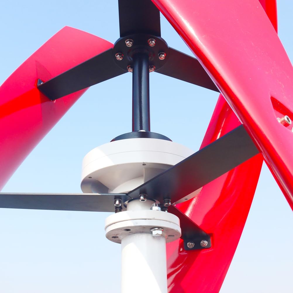 24V-4000W No Noise Vertical Wind Turbine, Magnetic Levitation Upright Wind Generator with MPPT Controller, for Home Ship