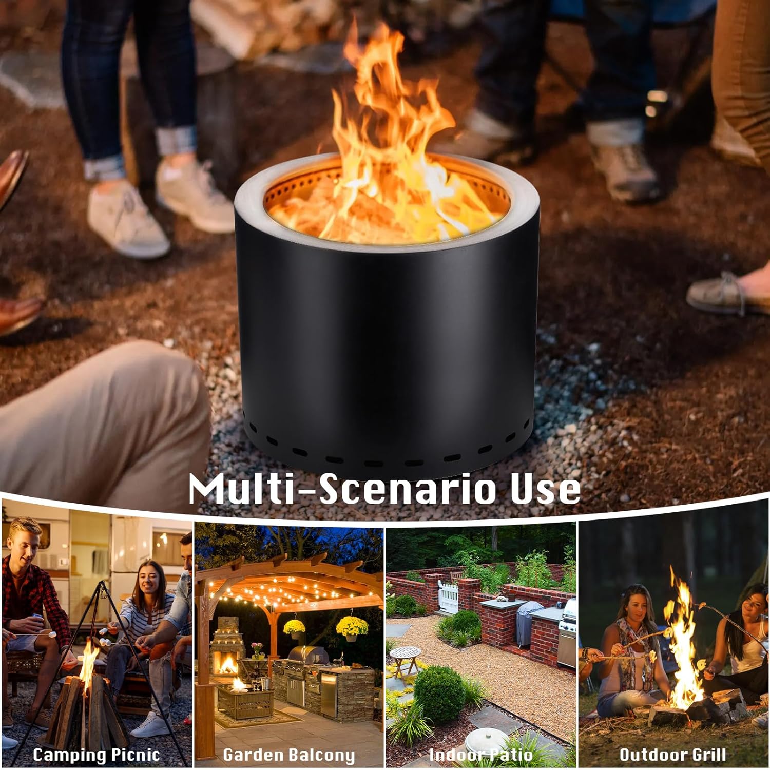 Smokeless Firepit Outdoor, 20