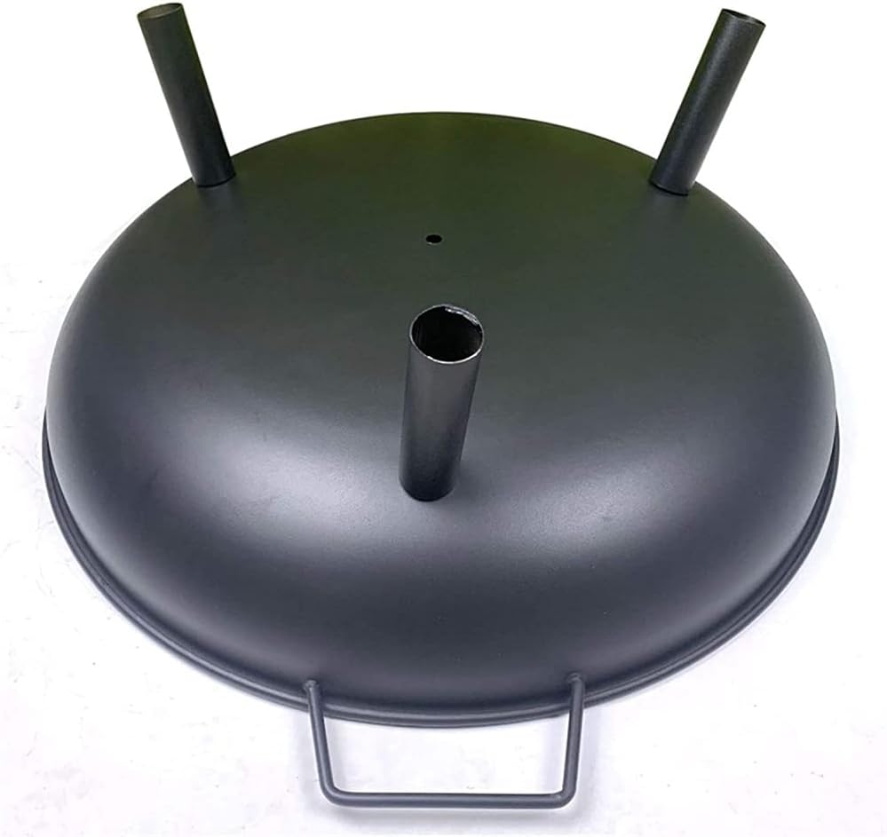 Super Large Fire Pit, Black Cast Iron Brazier Heater, Multifunctional Camping Bowl BBQ, for Indoor Outdoor Garden Patio Grill Wood Charcoal