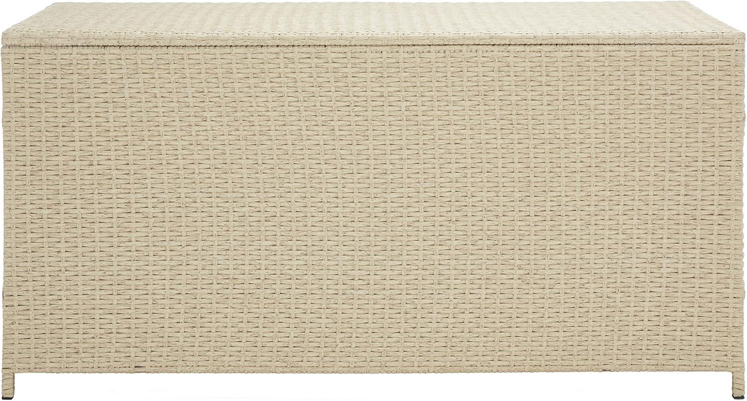 SAFAVIEH Outdoor Collection Oliveira Beige/White Cushion Box