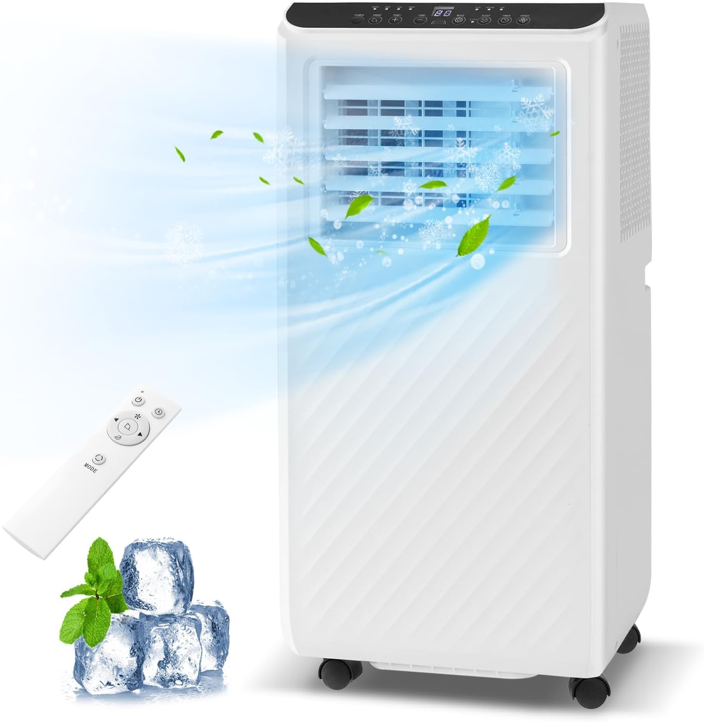 SIMOE Portable Air Conditioners 8000BTU, 3 Modes Portable AC with Remote & Touch Control, Smart Sleep Mode, Window Installation Kit, Cools up to 250 Sq.Ft., Air Conditioner Portable for Home/Office