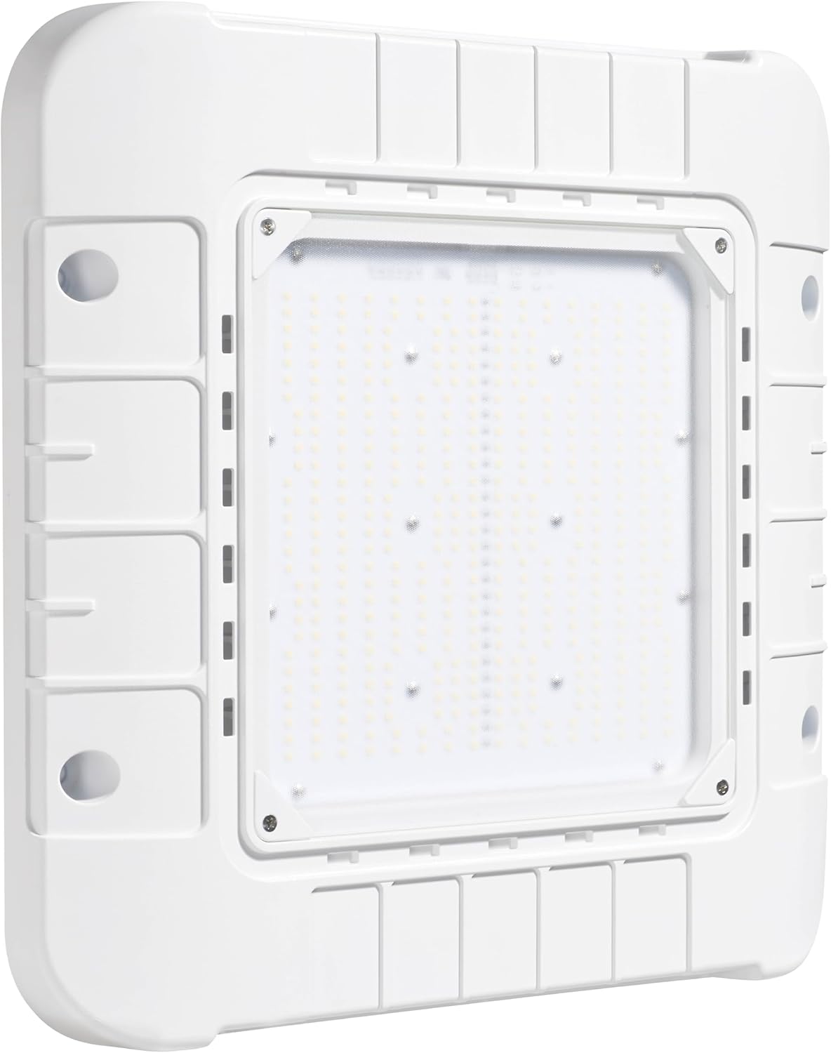 Parmida LED Canopy Light, Wattage Selectable (200/250/300W), ETL, 0-10V Dimmable, 100-277VAC, IP65 Waterproof, 5700K, 16.5” x 16.5”, Gas Station, Garage, Street, Outdoor Lighting, Commercial Grade
