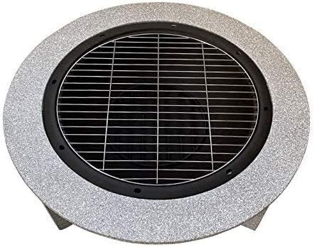 Fire Pits Outdoor Wood Burning Multifunctional Garden Terrace Fire Bowl Heater, Wood Burning Fire Pit with Barbecue Net, Safety Net Cover with Cover BBQ Cooking for Outside Camping Backyar