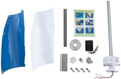 6000W Vertical Helix Wind Turbine Generator Kit, 220V Portable Maglev Axis, Eco-Friendly Power Solution for Businesses, Efficient Wind Energy Conversion, 48V Output