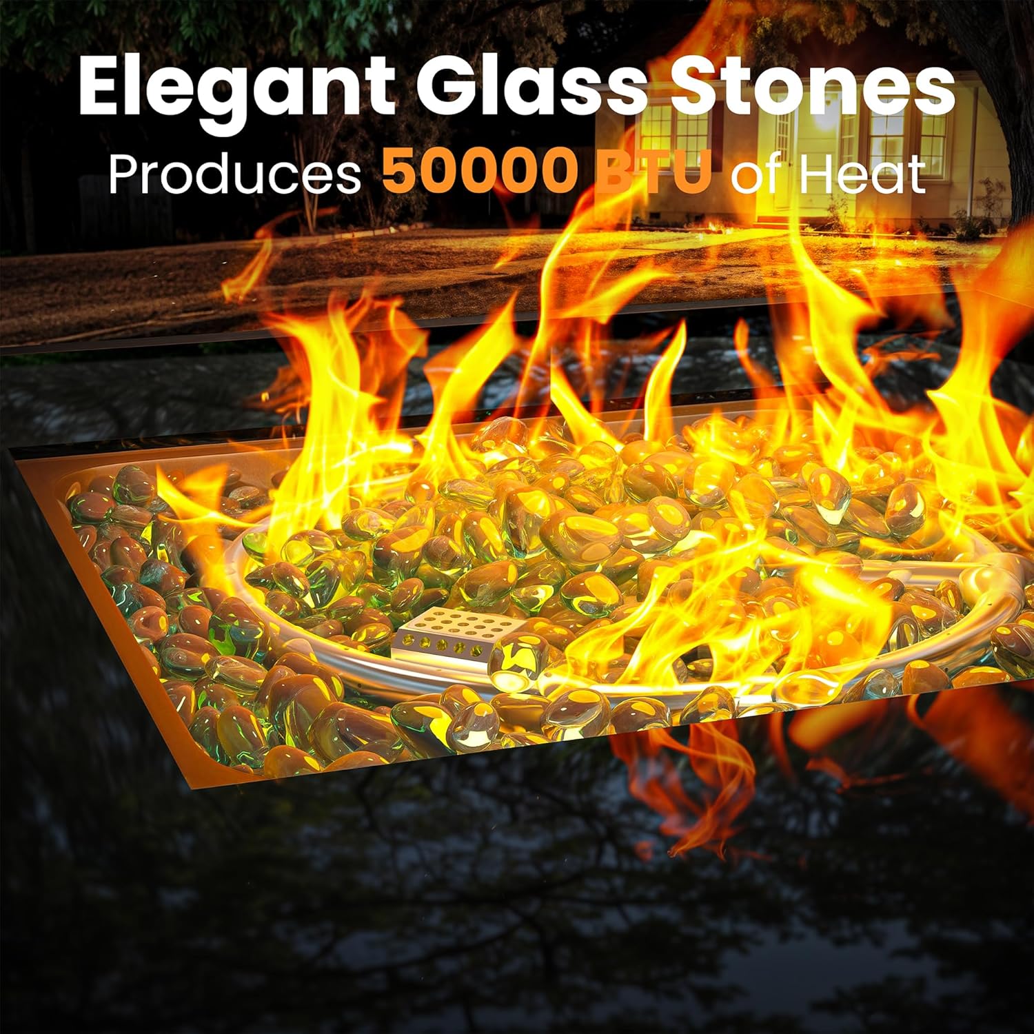 Propane Fire Pit Table, Outdoor Fire Pit Table, 28